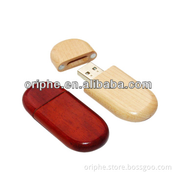 Promotional cheap wooden material gift usb flash drive